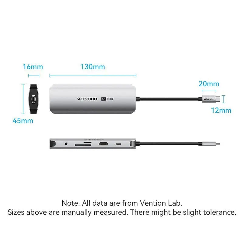 Vention 9-in-1 USB-C Docking Station - Vention
