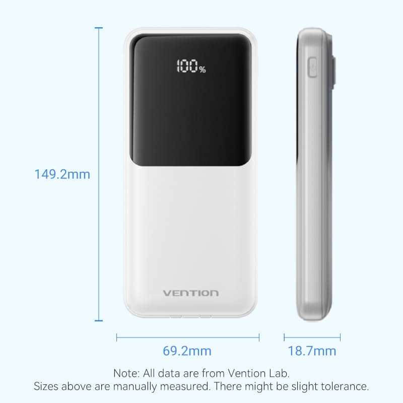 <tc>Vention</tc> 10000 mAh Powerbank 22,5 W