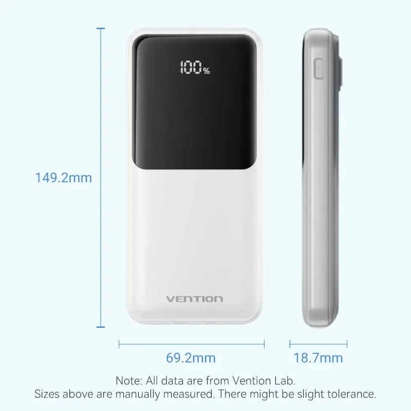 Vention 10000mAh Power Bank 22.5W - Vention