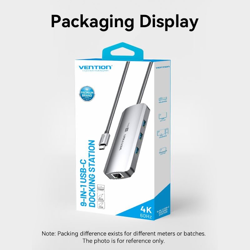 Vention 9-in-1 USB-C Docking Station - Vention