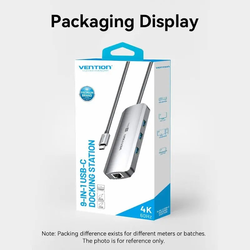 Vention 9-in-1 USB-C Docking Station - Vention