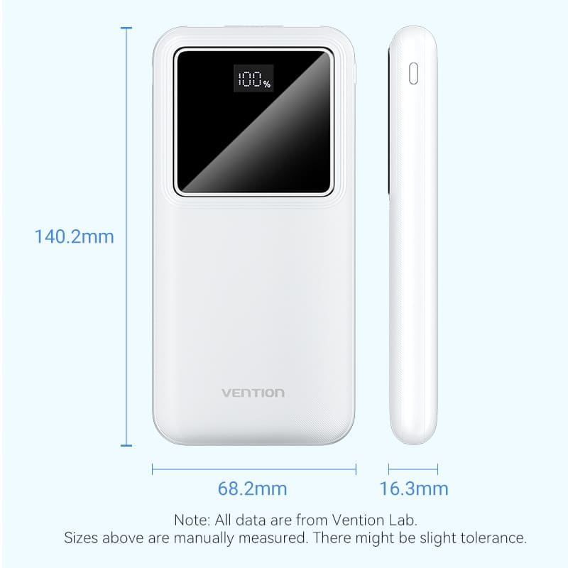 <tc>Vention</tc> Batería externa de 10000 mAh y 22,5 W