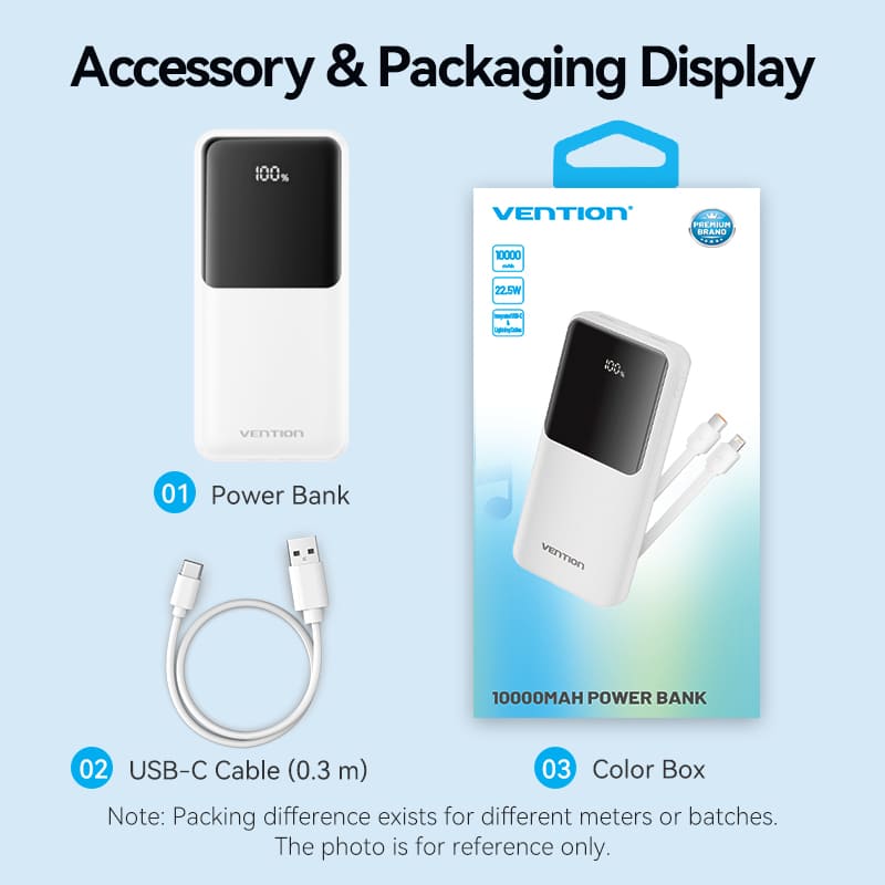 <tc>Vention</tc> 10000 mAh Powerbank 22,5 W