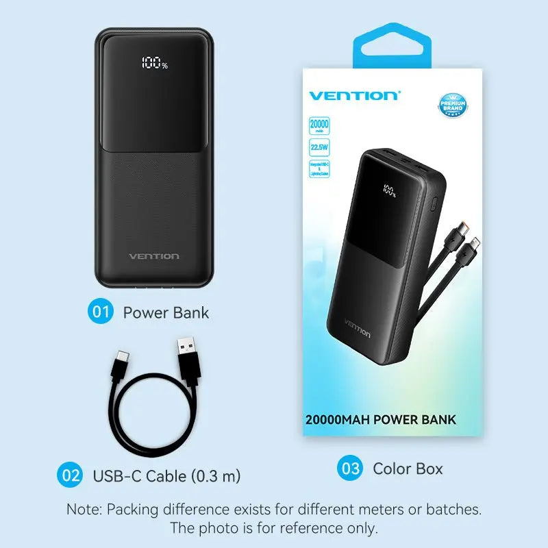 Vention 20000mAh Power Bank 22.5W - Vention