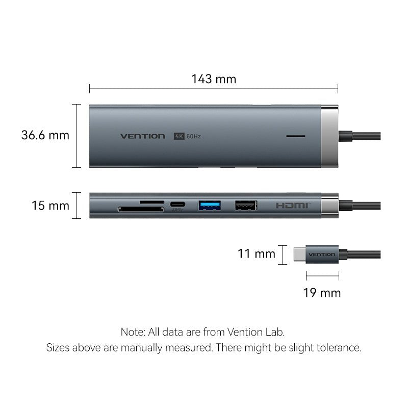 Vention 9-in-1 USB-C Docking Station - Vention