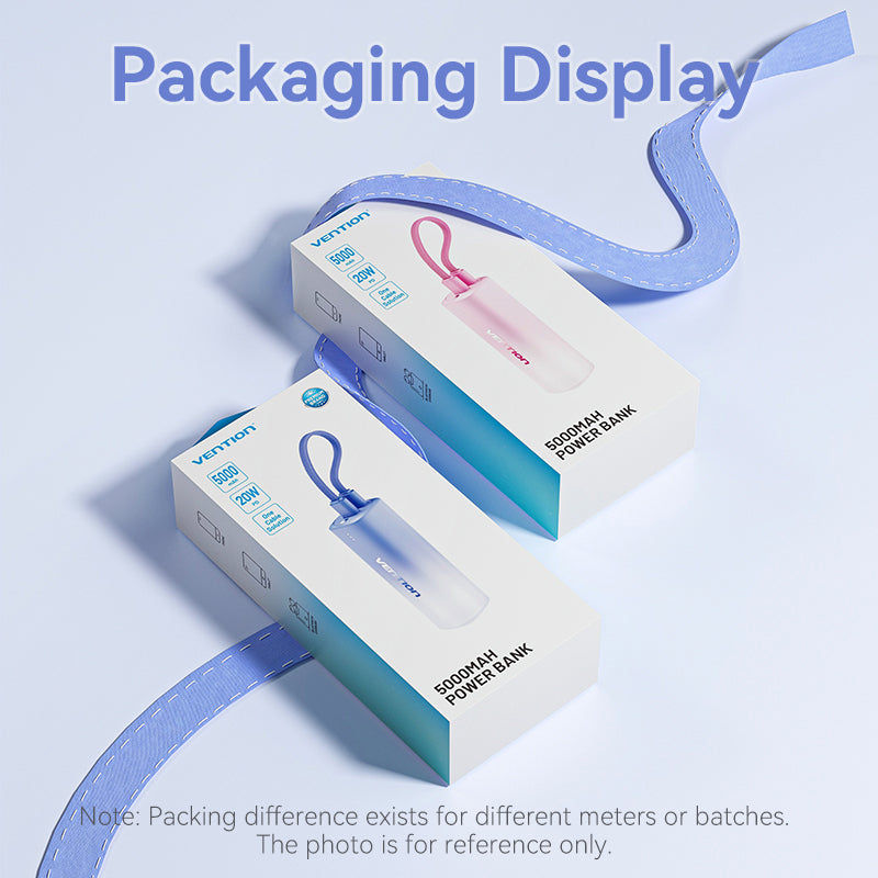 <tc>Vention</tc> Batterie externe compacte de 5 000 mAh avec câble intégré – États-Unis uniquement