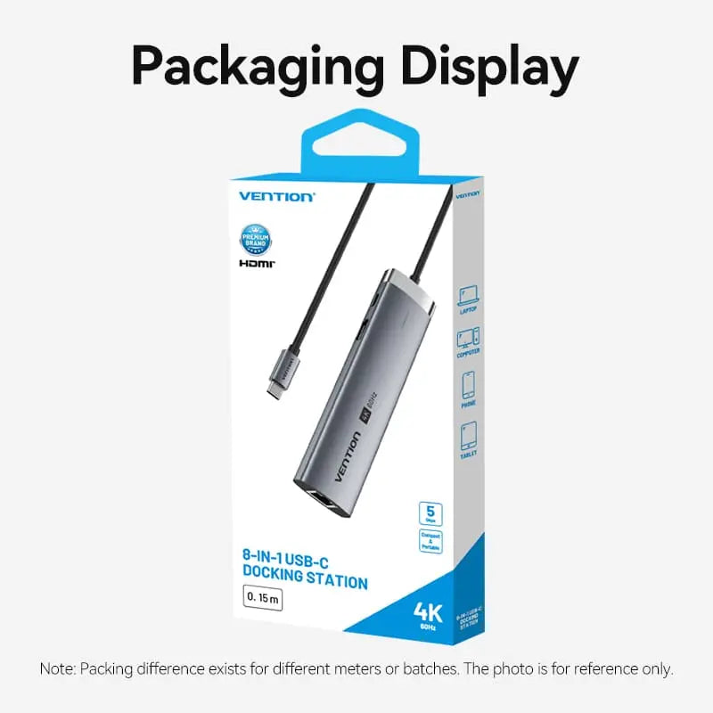 Vention 8-in-1 USB-C Docking Station - Vention