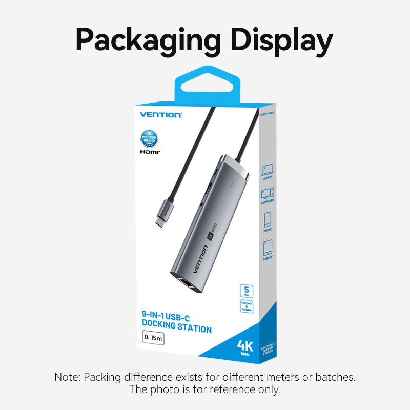 Vention 9-in-1 USB-C Docking Station - Vention