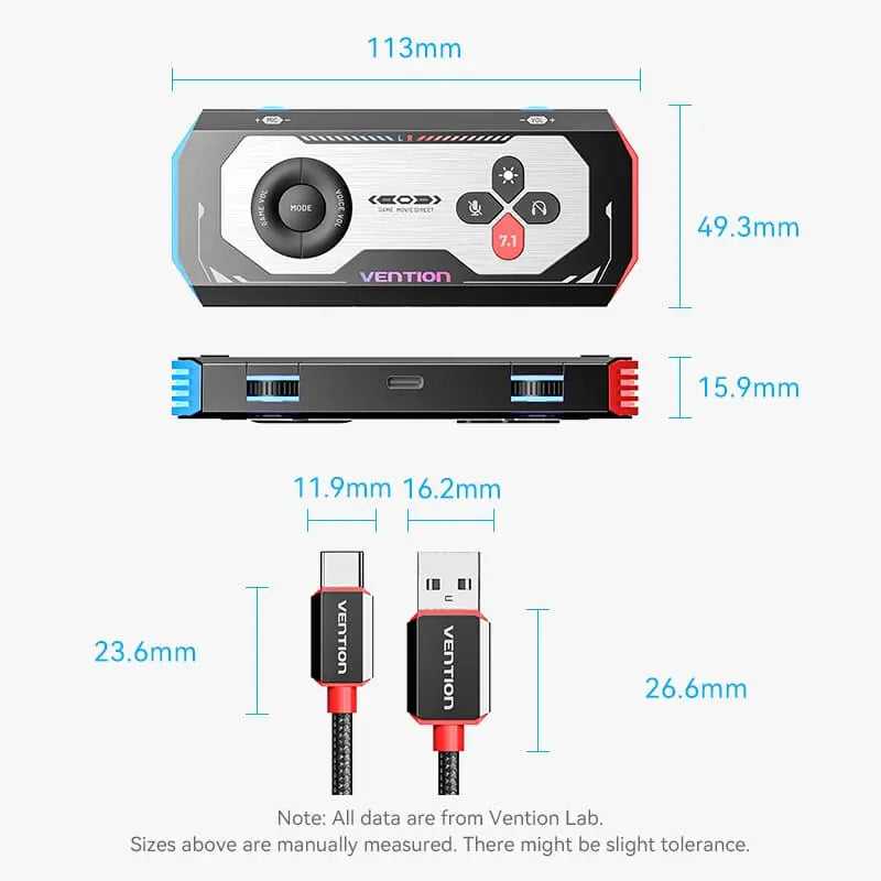 Vention Gaming Audio Amplifier Black - Vention