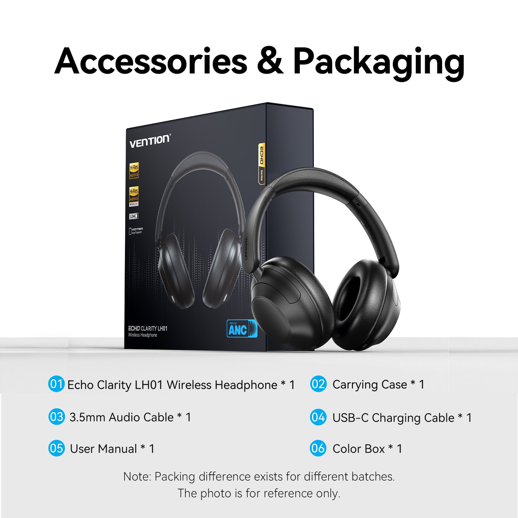 <tc>Vention</tc> Auriculares inalámbricos Echo Clarity LH01