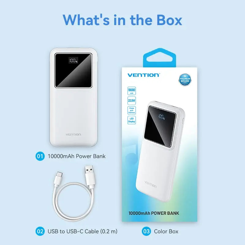 Vention 10000mAh Power Bank 22.5W - Vention