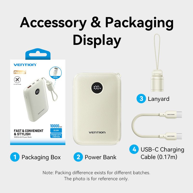 Vention 10000mAh Power Bank 22.5W - Vention
