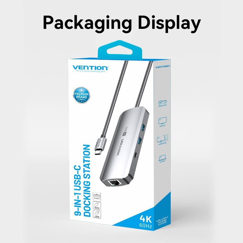 Vention 9-in-1 USB-C Docking Station - Vention