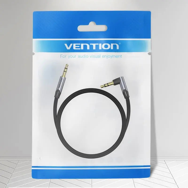 3.5MM Right Angle Male to Male Flat Aux Cable - Vention