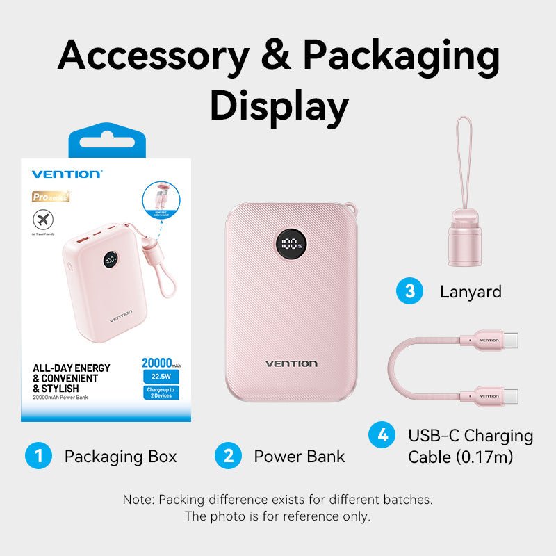 Vention 20000mAh Power Bank 22.5W - Vention
