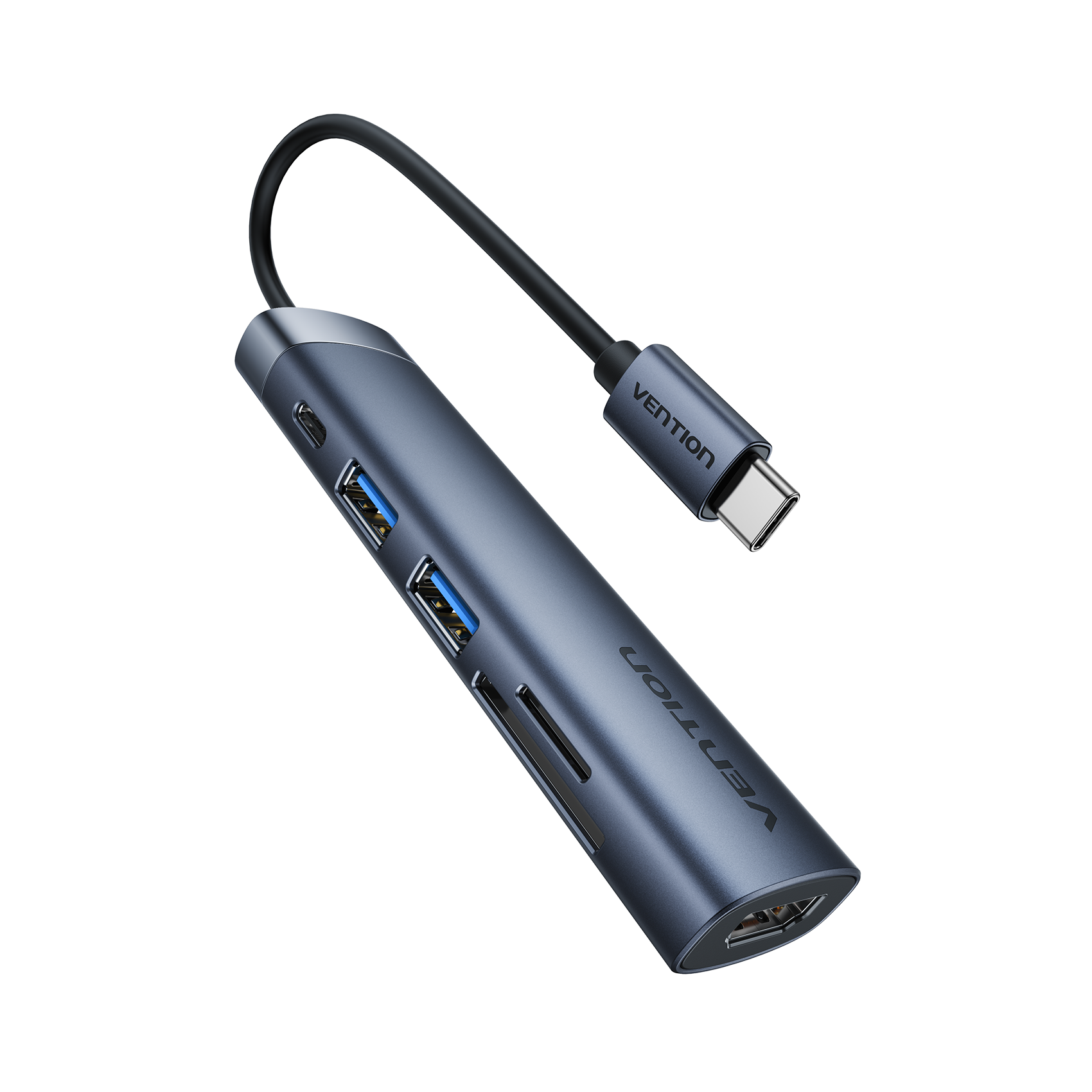 Vention 6'sı 1 arada USB-C Bağlantı İstasyonu