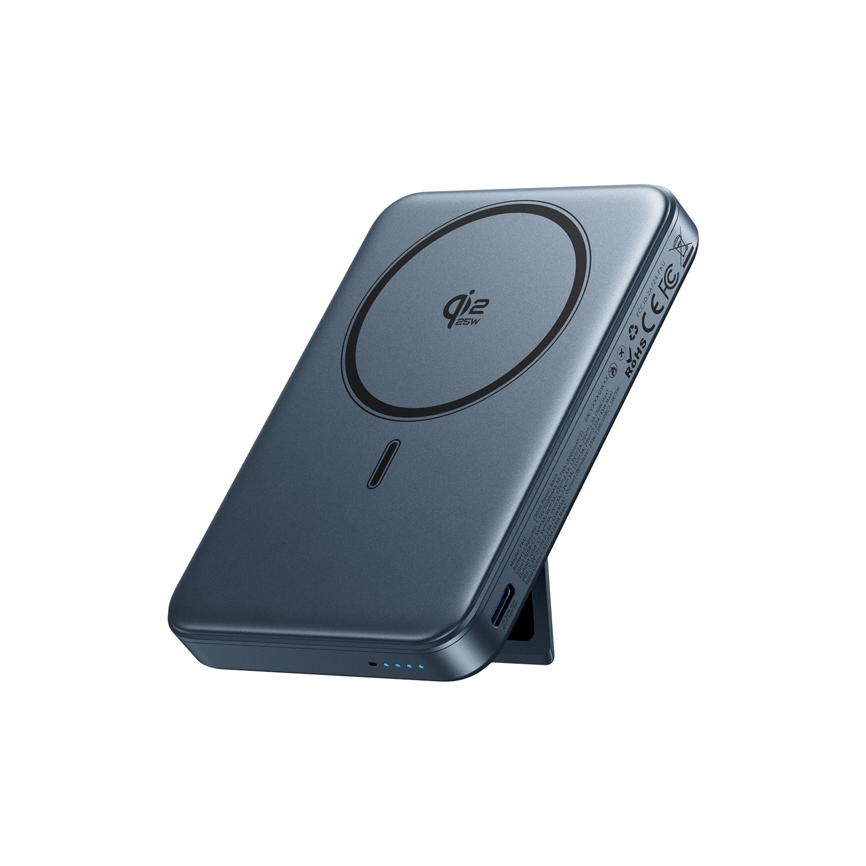 Vention Qi2.2 10000mAh Magnetic Wireless Power Bank (USB-C + USB-C/Wireless) 45W Gray - Vention