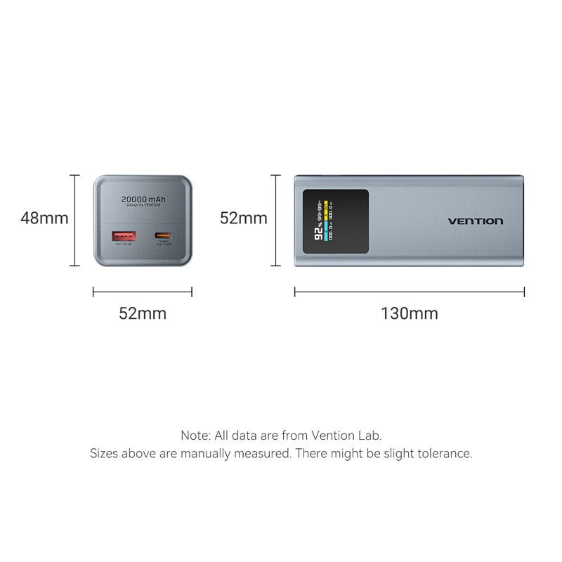 Vention 20000mAh Power Bank 100W - Vention