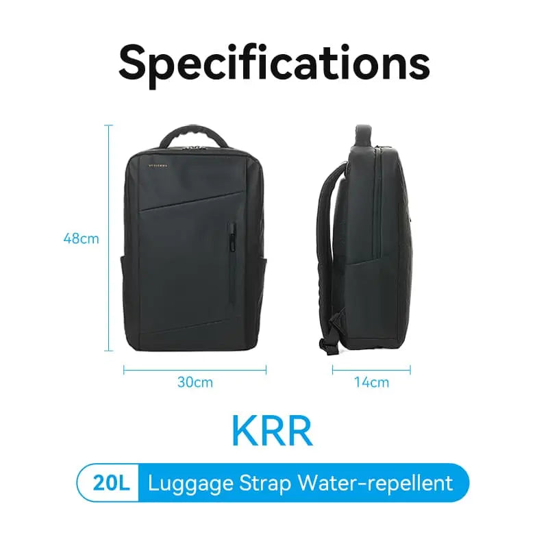 Vention Water-Repellent Laptop Backpack Black - Vention