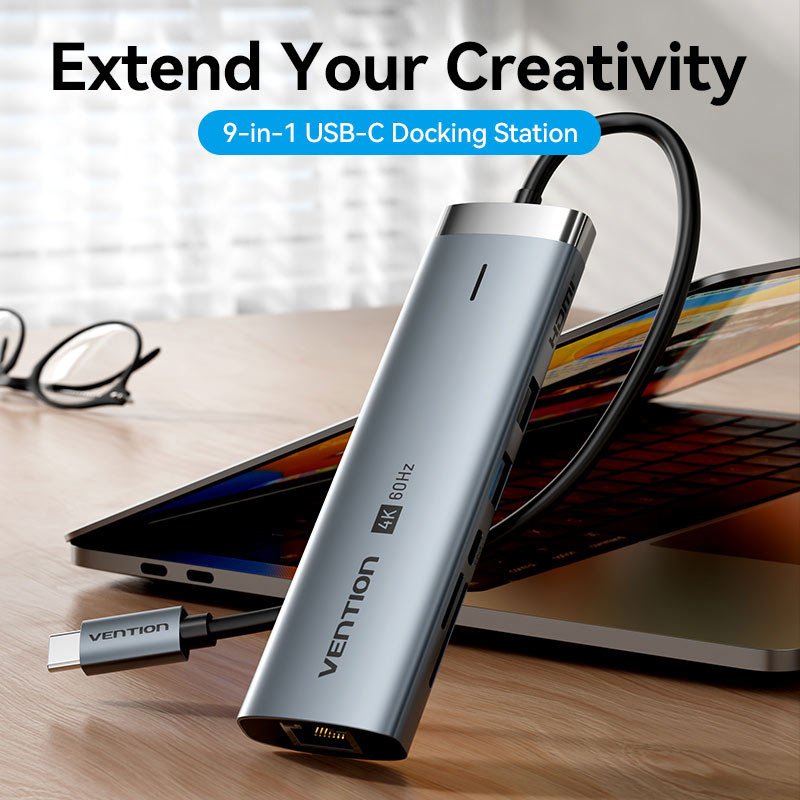 Vention 9-in-1 USB-C Docking Station - Vention