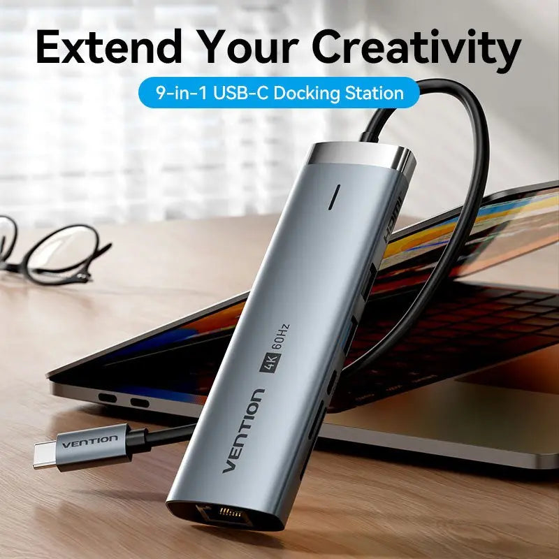 Vention 9-in-1 USB-C Docking Station - Vention