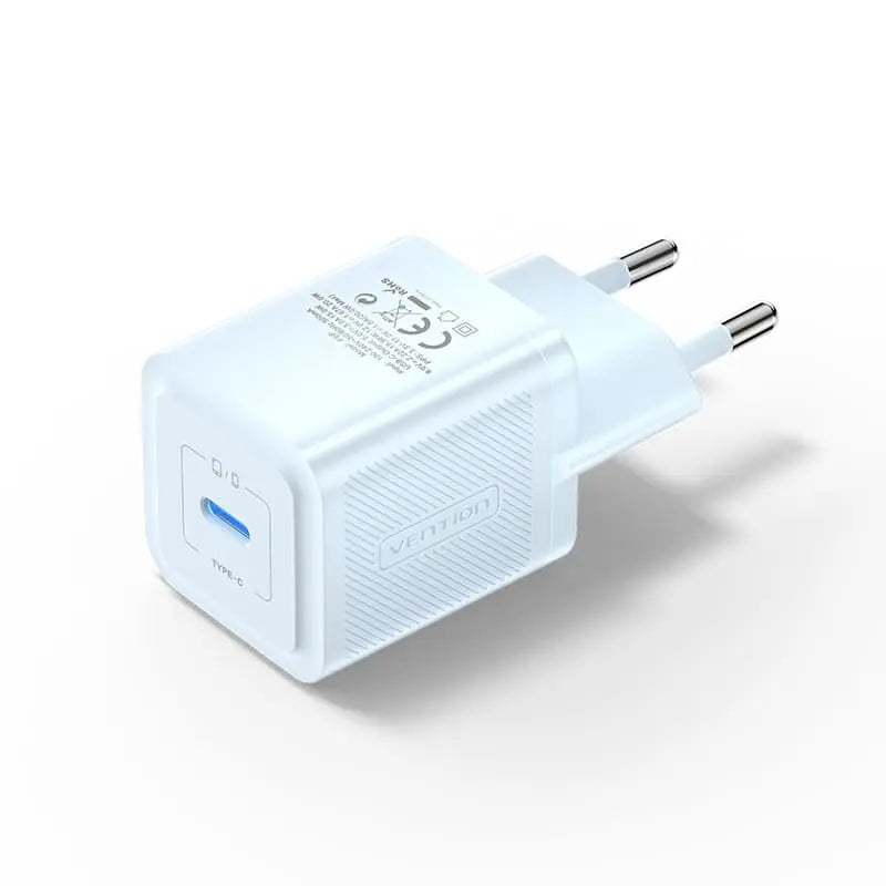 Vention 1-Port USB-C GaN Charger 20W EU-Plug - Vention