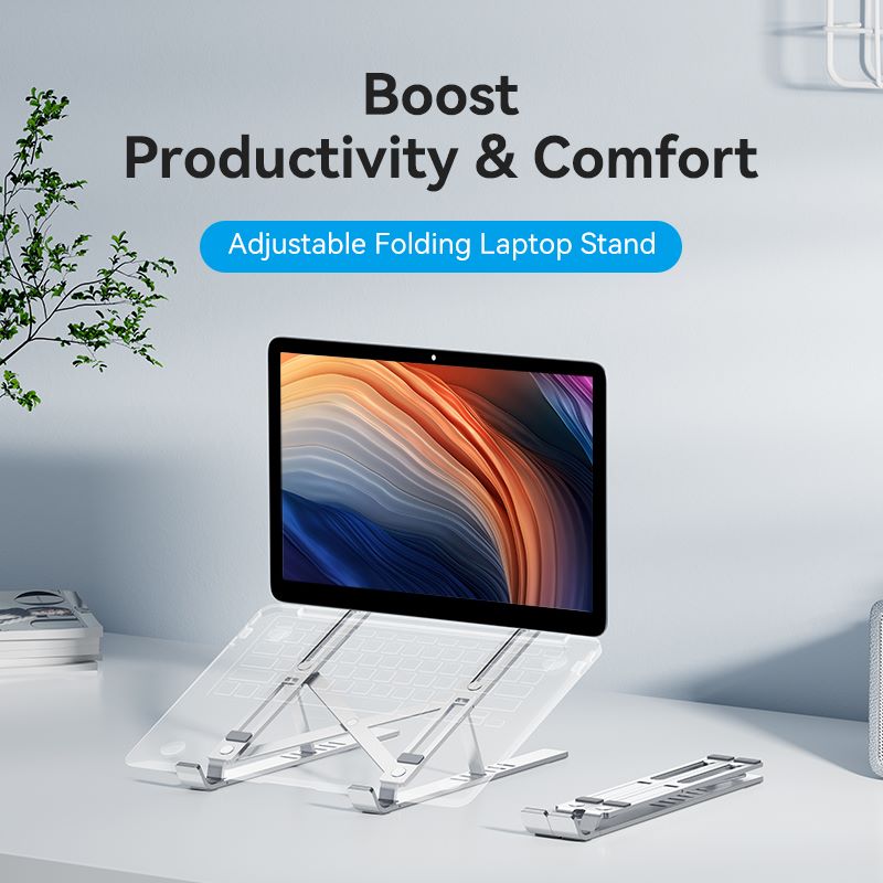 Vention Foldable Laptop Stand Silver Aluminum Alloy Type - Vention