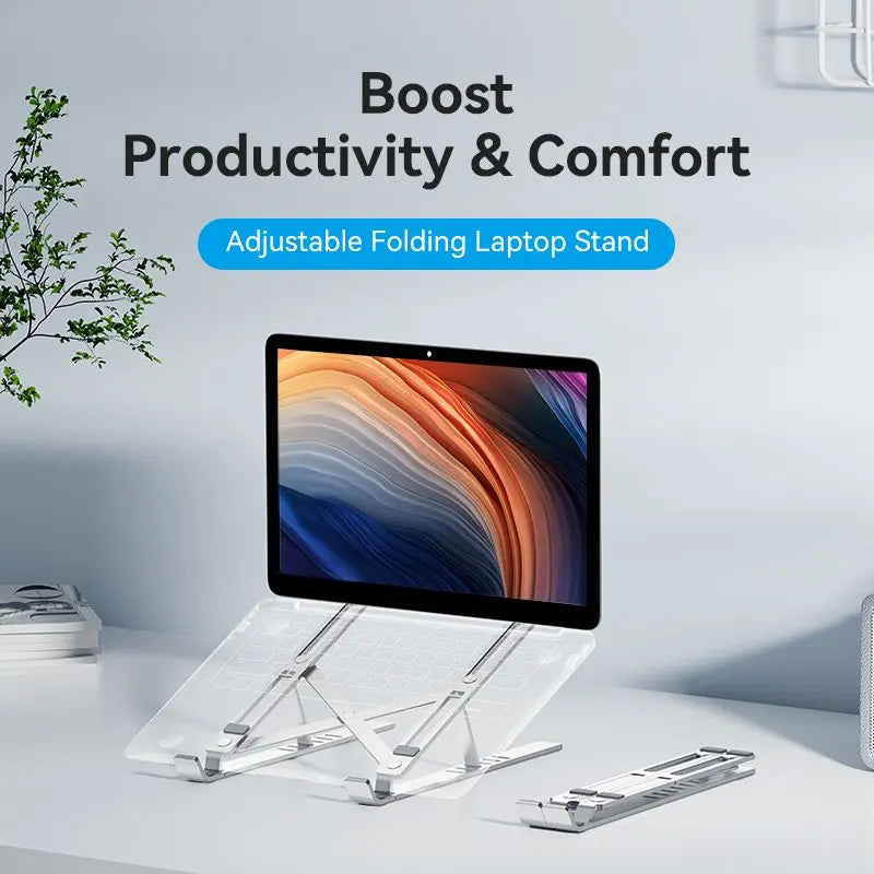 Vention Foldable Laptop Stand Silver Aluminum Alloy Type - Vention
