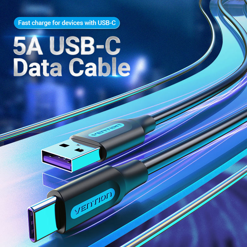 <tc>Vention</tc> USB 2.0 A-Stecker auf C-Stecker 5A Kabel PVC-Typ