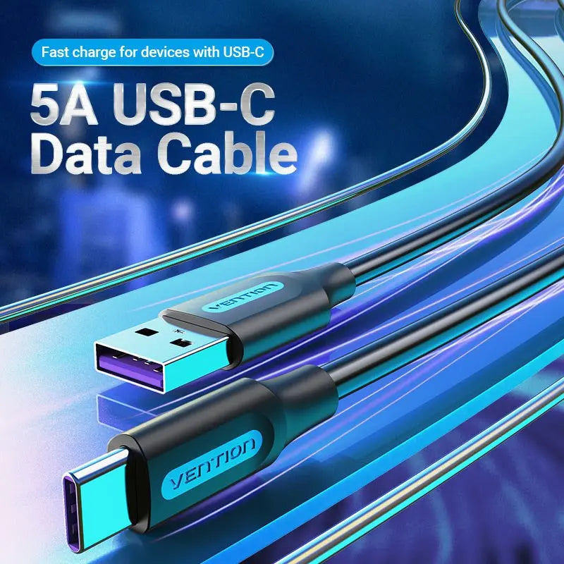 Vention USB 2.0 A Male to C Male 5A Cable PVC Type - Vention