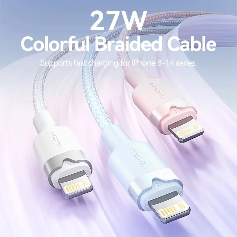 Vention USB 2.0 Type-C Male to Lightning Male 3A Cable Aluminum Alloy Type - Vention