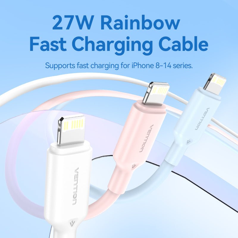 Vention USB 2.0 Type-C Male to Lightning Male 3A Cable PVC Type - Vention