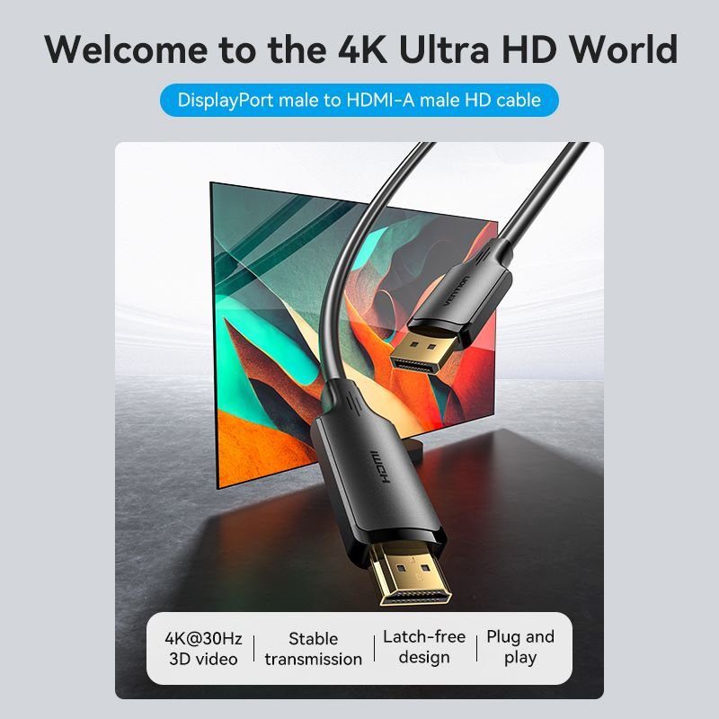 Vention DisplayPort to HDMI™ Cable - Vention