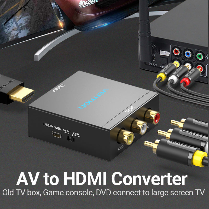 Vention RCA to HDMI™ Converter Black Metal Type