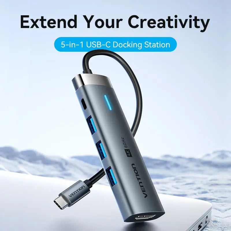 Vention 5-in-1 USB-C Docking Station - Vention