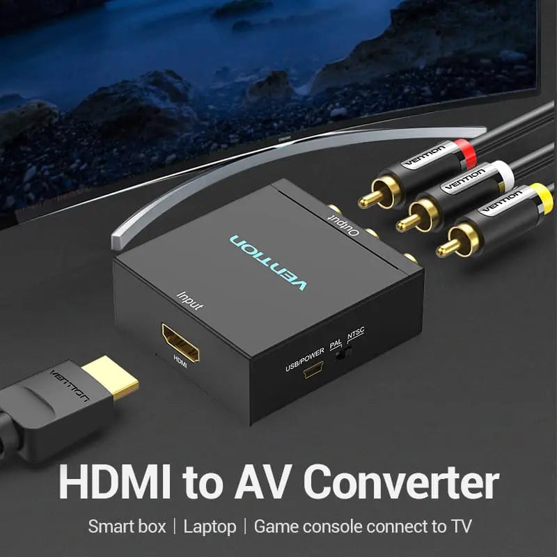 Vention HDMI™ to RCA Converter Black Metal Type - Vention