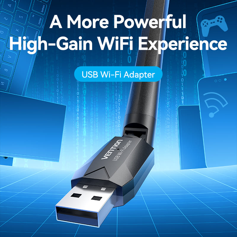 <tc>Vention</tc> Adaptador USB Wi-Fi
