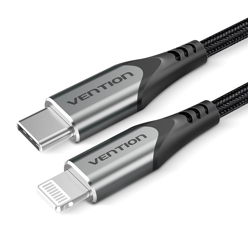 <tc>Vention</tc> USB 2.0 C auf Lightning-Kabel, Aluminiumlegierung