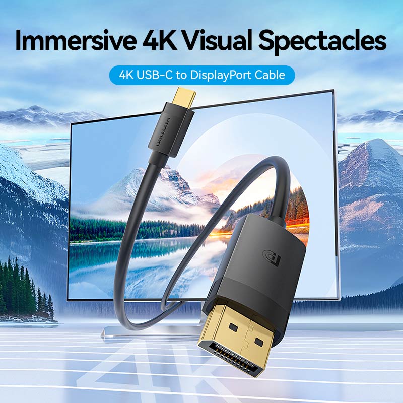Vention USB-C to DP 4K HD Cable - Vention