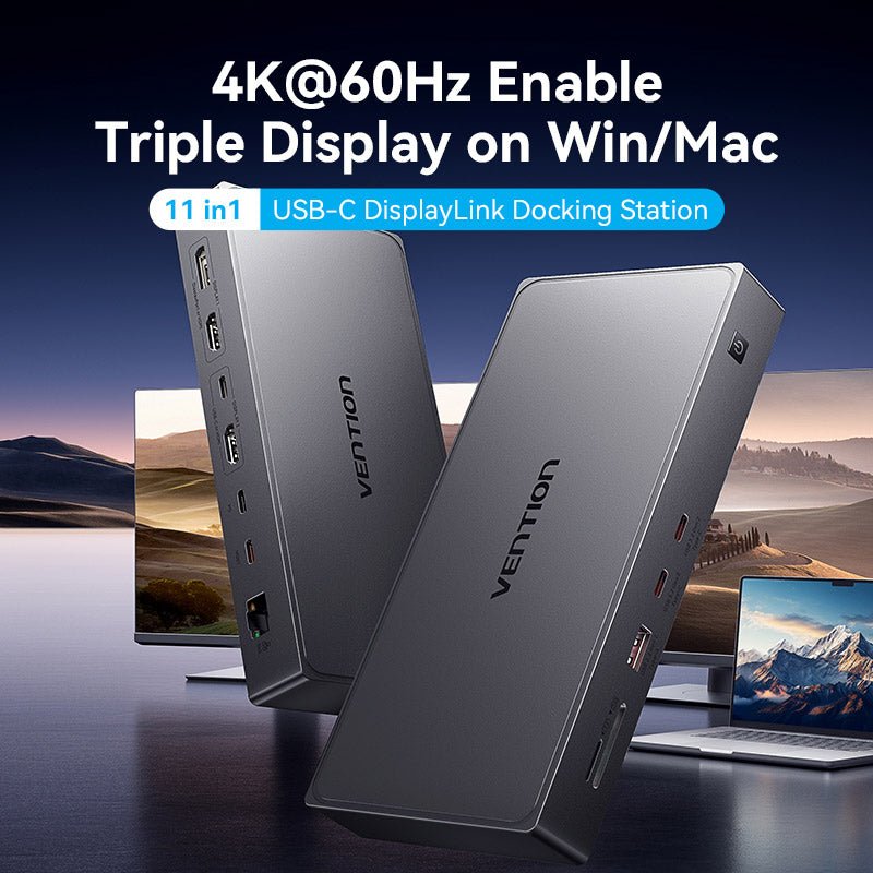 Vention 11-in-1 USB-C DisplayLink Docking Station - Vention