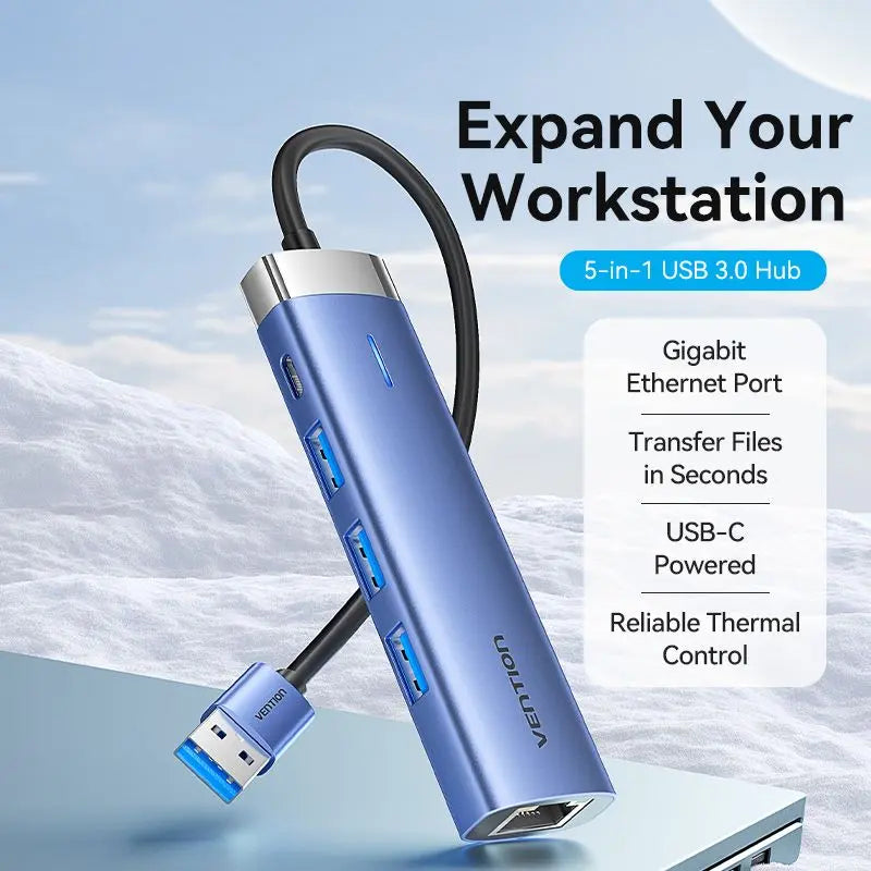 Vention 5-in-1 USB 3.0 Hub - Vention