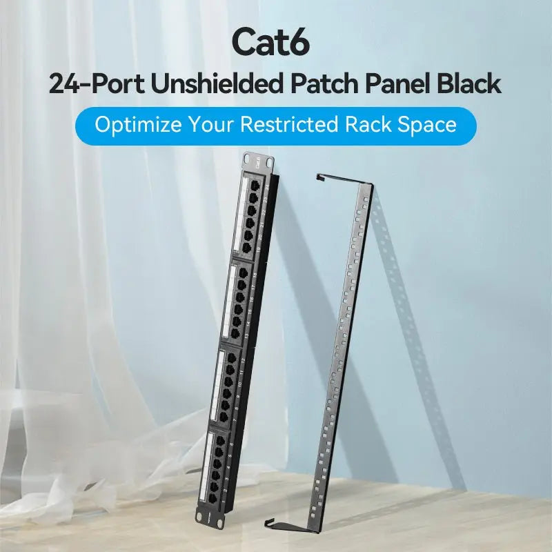 Vention 24-port Cat6 Unshielded Patch Panel - Vention