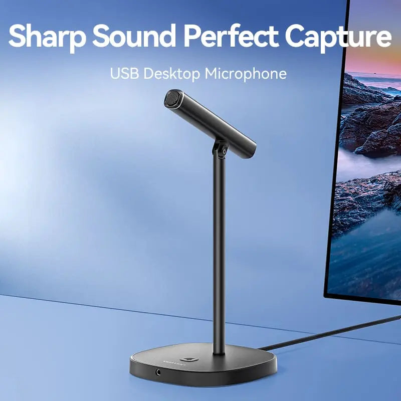 Vention USB Desktop Microphone with Mute Button Black - Vention