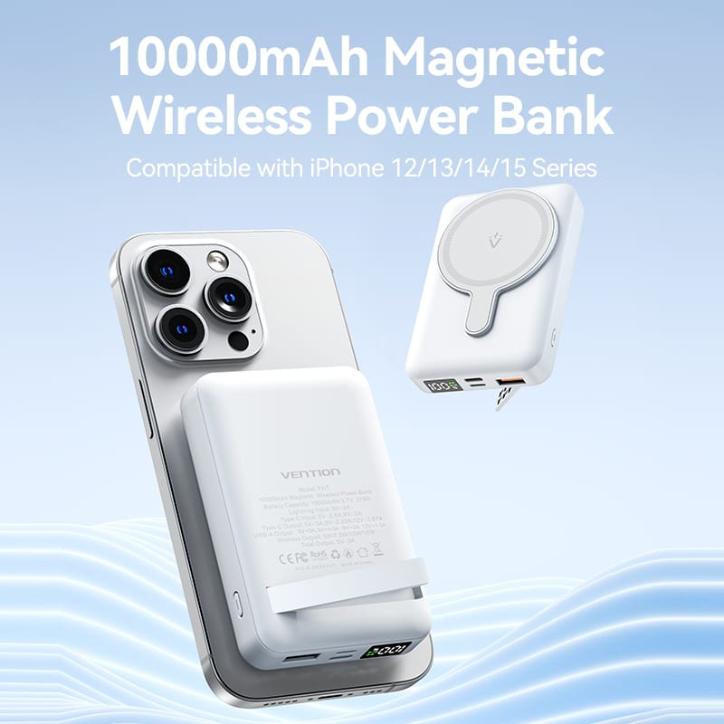 Vention 10000mAh Magnetic Wireless Power Bank 22.5W - Vention