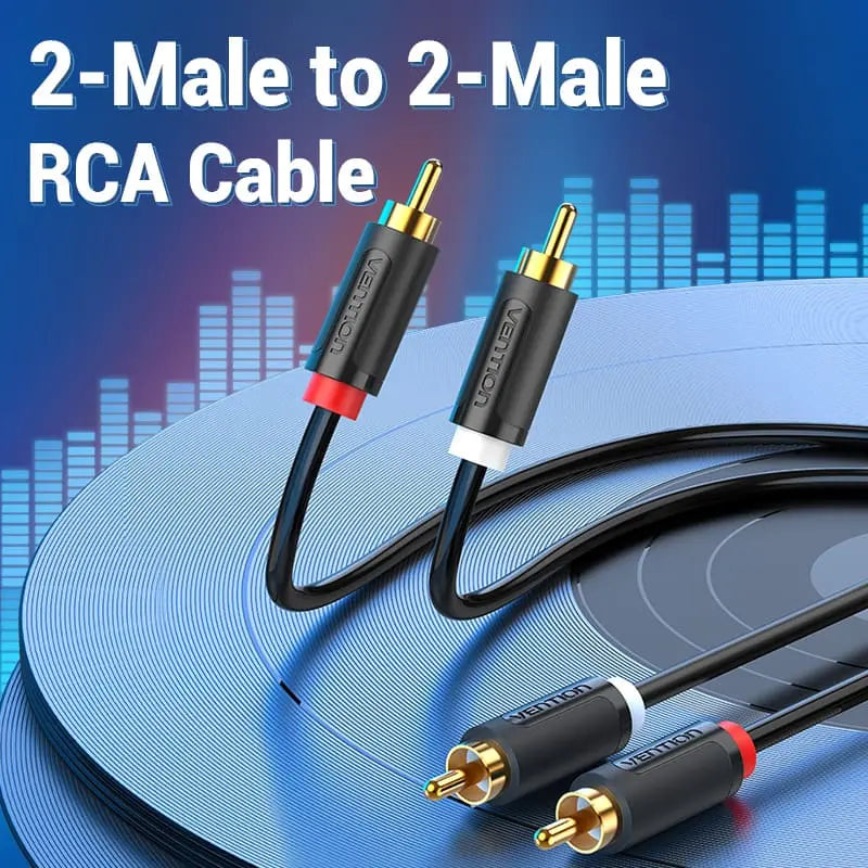 Vention 2-Male to 2-Male RCA Cable - Vention