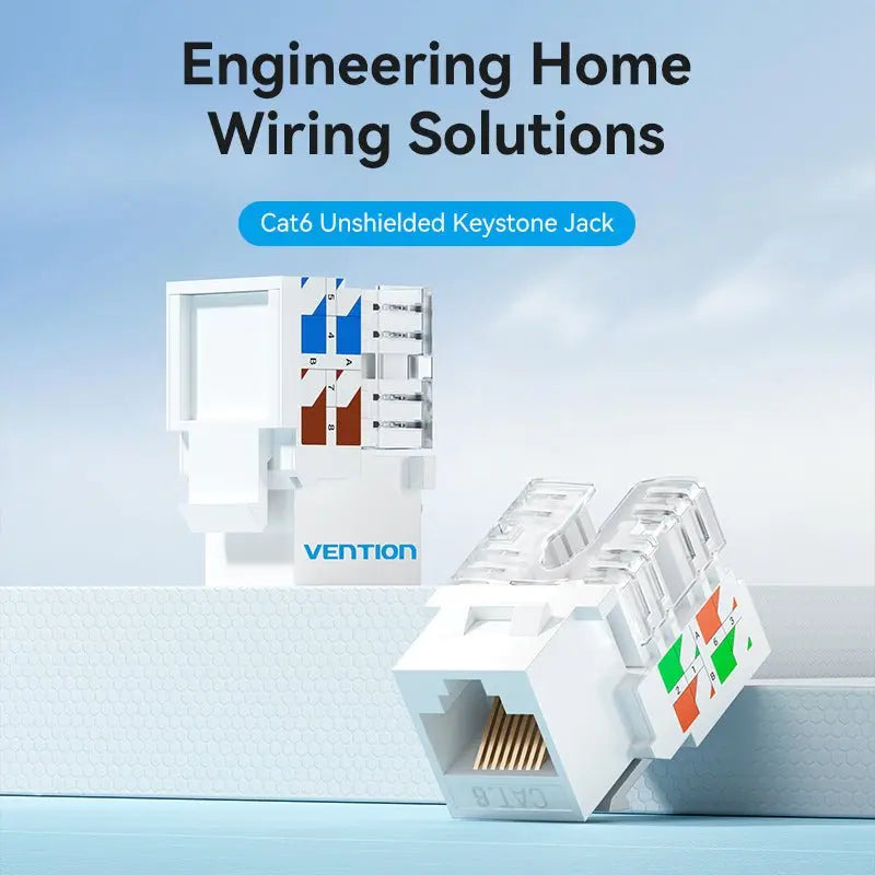Vention Cat6 Unshielded Keystone Jack - Vention