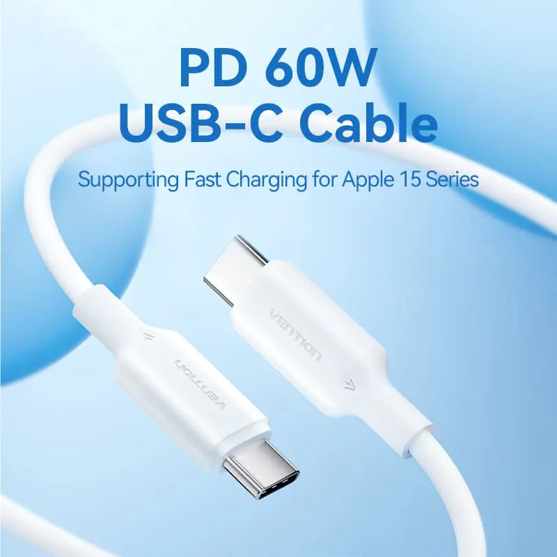 Vention USB 2.0 Type-C Male to Type-C Male 3A Cable PVC Type - Vention