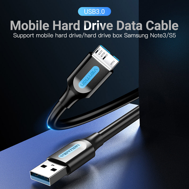 <tc>Vention</tc> USB 3.0 A-Stecker auf Micro-B-Stecker, Kabel, PVC-Typ