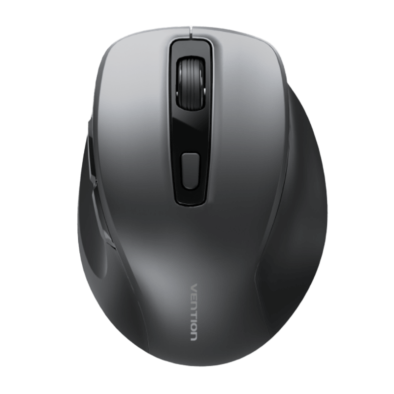 Vention 6-Button 2.4GHz Wireless Ergonomic Mouse Black Silent Type - Vention