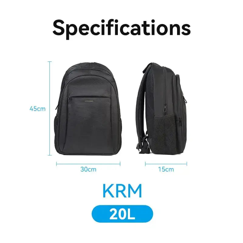 Vention Water-Repellent Laptop Backpack Black - Vention